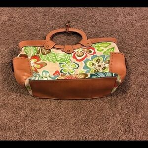 Fossil shoulder bag with leather straps